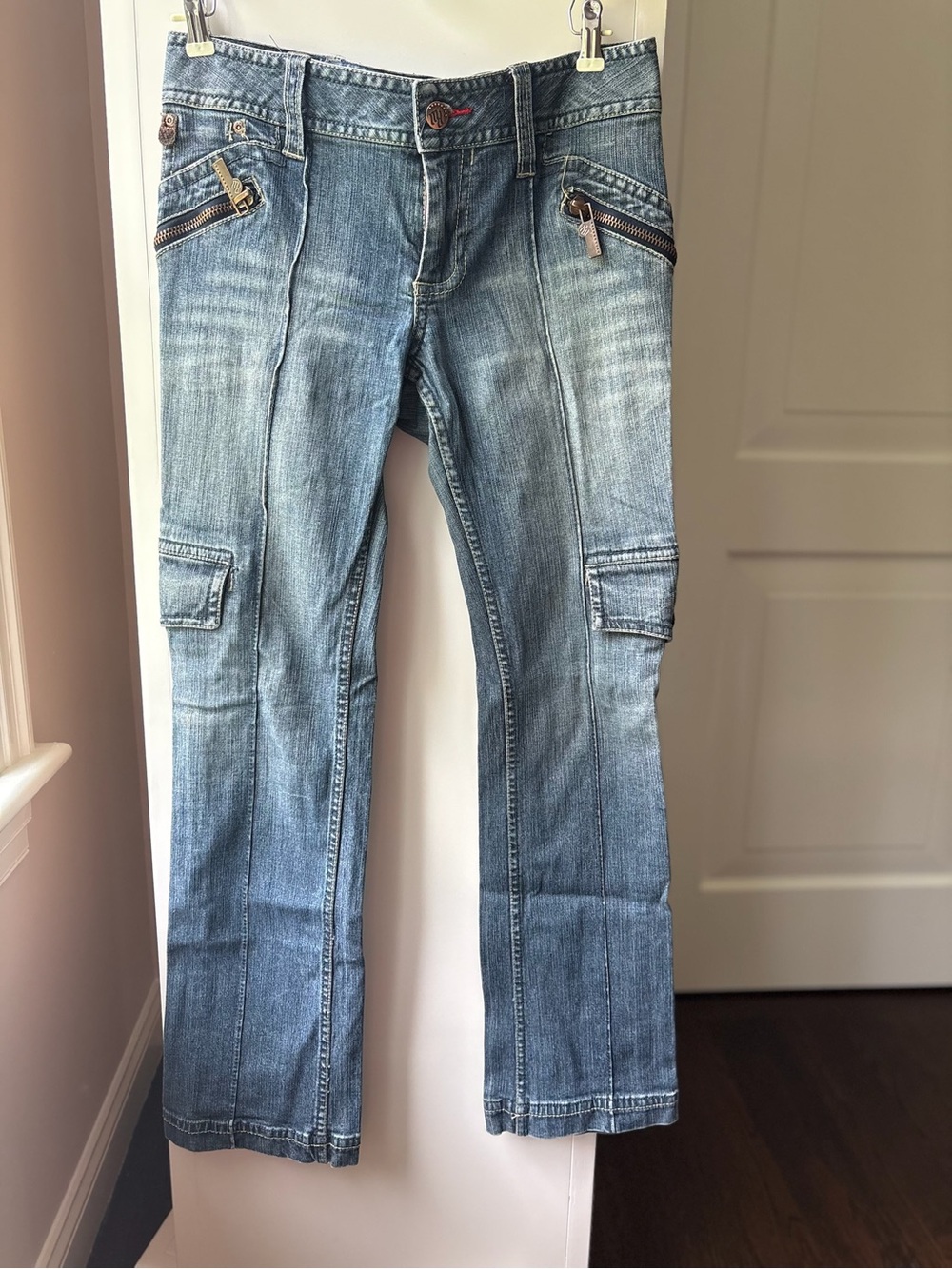 Denim Cargo Jeans